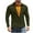 Army Green, variant on ZUKMRJPC Men's Long Sleeve Shirts Fake Two Pieces Stylish Lapel Button Down Pullover T-Shirts Casual Waffle Texture Base Work Tops