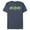 Navy Blue Heather, variant on Men's Batman Logo Retro Wing  Graphic Tee Charcoal Medium