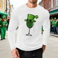 thumbnail image 2 of VBTAPA Thermal Waffle Shirts for Men St. Patrick's Day Crew Neck Long Sleeve Crew Neck Pullover Tees Soft Textured Knit Tops White XXXXL, 2 of 6