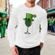 thumbnail image 1 of Ceisia Men Fashionable Casual Loose Elastic Long Sleeve Round Neck St Gift Patrick's Day Lucky Graphic Print T shirt for Daily Fit, 1 of 5