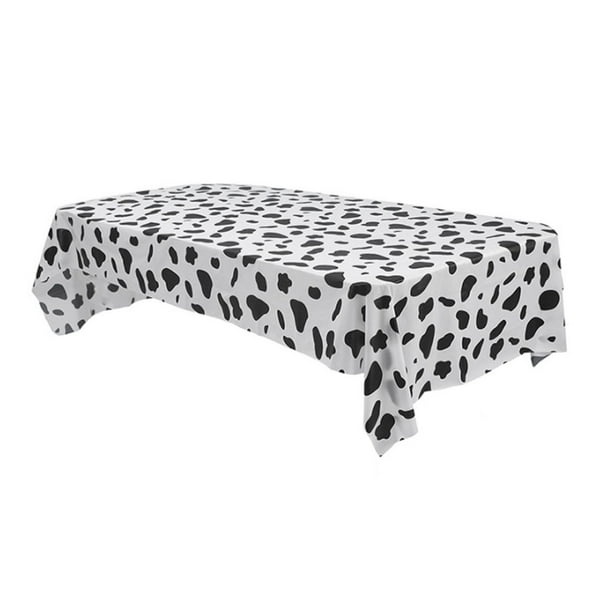 Bewildely Mantel de fiesta, decoraciones de escritorio para interiores y exteriores, patrón impreso DIY, adorno de mesa, cubierta de escritorio, adorno de Decoración del hogar patrón de vaca Bewildely HA062565-06B