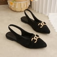 thumbnail image 5 of Black Ladies Everyday Shoes With A Sleek Pointed Toe And Soft Flexible Sole For Comfort, 5 of 9