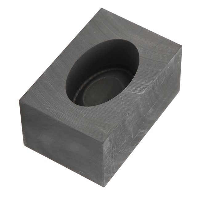Harhinhe-Molde de grafito resistente a altas temperaturas, moldes de fundición en forma de lingote de 3x4x6cm para fabricación de joyas