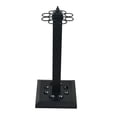 thumbnail image 3 of S SERENABLE Support de Queue de Billard 8 Trous Rangement d'Angle pour Club Salle de Billard Garage Noir, 3 of 9