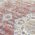 thumbnail image 2 of ReaLife Rugs Machine Washable Printed Persian Distressed Medallion Clay Eco-friendly Recycled Fiber Area Runner Rug (5' x 7'), 2 of 10