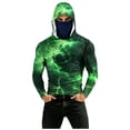 thumbnail image 2 of Yaoyar Sun Protection Hoodie for Men Fashion Graphic Shirt with Mask Long Sleeve Breathable Shirts Slim Fit Tops 2026, 2 of 5