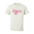 thumbnail image 2 of Wild Bobby, Hope Pink Ribbon Support Brave Fight, Breast Cancer Awareness, Men Graphic Tee, White, 3X-Large, 2 of 5