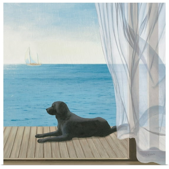 Great BIG Canvas | "Blue Breeze III" Art Print - 20x20