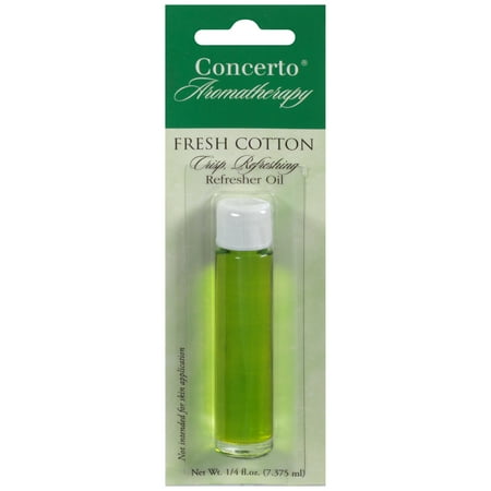 Concerto® Aromatherapy Fresh Cotton Refresher Oil 0.25 fl. oz. Carded Pack