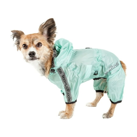 UPC: 0810787038154 | Dog Helios Torrential Shield Waterproof Multi-Adjustable Full Bodied Pet Dog Windbreaker Raincoat