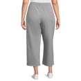 thumbnail image 4 of Athletic Works Women's Pull-On Wide Leg Capri Pants, 2-Pack, 4 of 5