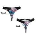 thumbnail image 3 of Gaeub String pour Femmes à Imprimé Rose et Trois Roses, Culottes Invisibles, String Taille Basse, Strings Sans Couture, Culottes Respirantes-Moyen, 3 of 6