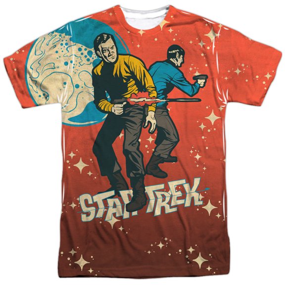 Star Trek Men's  Teamwork Sublimation T-shirt White