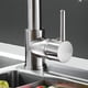 thumbnail image 4 of Grifo de cocina monomando con caño extraíble, grifo de cocina de montaje en cubierta con caño giratorio, 4 of 4