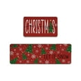 thumbnail image 2 of Seyotauo Christmas Kitchen Mats Set of 2, Christmas Decorations for Home, Snowman Kitchen Rugs Non-Slip Backing Winter Holiday Floor Mat Xmas Decor Washable Runner Rug 16x24 inch+16x48 inch, 2 of 6