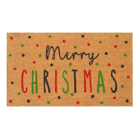 Festive Merry Christmas Doormat,17"x29"
