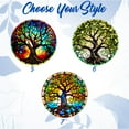 thumbnail image 2 of Tree of Life Stained Glass Suncatcher – Spiritual Window Hanging Decor, Nature-Inspired Gift, Sacred Geometry Art for Home & Meditation 1890490091, 2 of 4