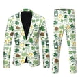 thumbnail image 1 of Wyzesi Booty Shorts Suit for Men Low Rise Mens St Patricks Day 3D Digital Printed Suit Set Light Business Suit Jacket Suit Suit Plus Overall Shorts Suit for Men, 1 of 5