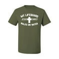 thumbnail image 2 of My Lifeguard Walks on Water Jesus Christ Bible | Mens Inspirational/Christian Graphic T-Shirt, Military Green, X-Large, 2 of 3