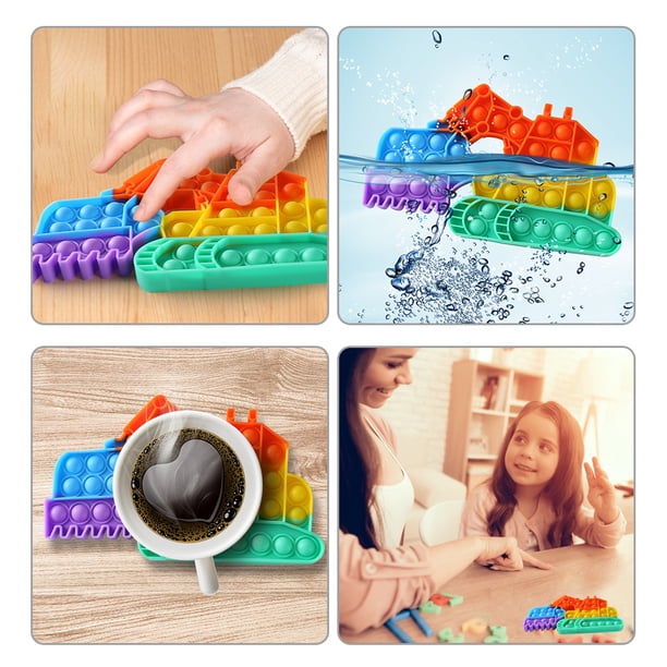 Jugar Tablero De Prensa Bloques de Construcción Excavadora de silicona Push Bubble Autismo necesita juguete de presión sensorial antiestrés Likrtyny libre de BPA