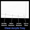 thumbnail image 3 of Hammont Clear Acrylic Tray for Serving and Home Décor Rectangle Lucite Tray with Lid 17"x13"x1", 3 of 3