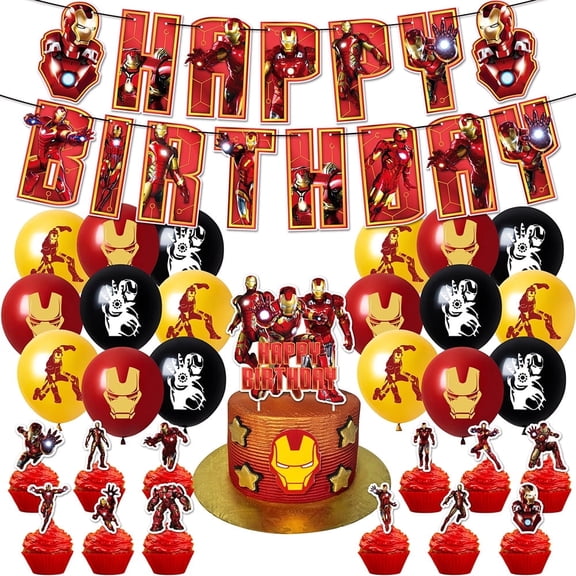 Kenvfego Party Decoration Kit Anime Cartoon Birthday 32 Piece