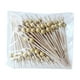thumbnail image 1 of 100 Brochetas de Madera Desechables de 12 Cm | Palillos Decorativos para Frutas con Forma de Estrella Dorada | Textura Dura y Duradera, Sin Rebabas, Puntas Afiladas y Seguras | Palitos para Cócteles,, 1 of 1