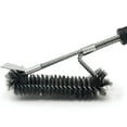 thumbnail image 3 of ELK Triple Head Grill Brush - Fast and Efficient BBQ Grate Cleaning Tool with Durable Stainless Steel Bristles - Safe for Porcelain Coated Grates - Ultimate Grime Remover for Quick and Enjoyable Grill, 3 of 8