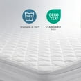thumbnail image 4 of Yatas BEDDING Quilted Mattress Protector,Machine Washable and Easy Care, Superior Protection and Comfort,100% Natural Cotton Cover and Fluffy Filling,White (Twin XL) - 39"x79" - 15" Deep Pocket, 4 of 7