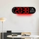 thumbnail image 1 of Reloj de pared de 17.3 pulgadas para la sala de estar, reloj electrónico LED multifuncional, reloj de alarma grande, reloj de temperatura y humedad, reloj con luz de ambiente - rojo, 1 of 5
