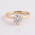 thumbnail image 4 of solitaire jewels 2CT Round Moissanite Hidden Halo Engagement Ring For Women, 14K Yellow Gold, 4 of 5