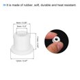 thumbnail image 2 of Unique Bargains 30 Pcs Embouts de Protection en Caoutchouc Type T pour Tuyau de Câble Blanc, 2 of 5