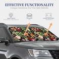 thumbnail image 4 of Haiem Watercolor Tropical Flowers Windshield Sun Shade: Universal Foldable 2-Piece Car Front Window Sunshade - Blocks Uv Rays, And Reduces Heat,Essential Car Accessory Large, 4 of 7