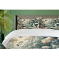 thumbnail image 4 of Ambesonne Abstract Nature Duvet Cover Set, Blooming Forest, Calking, Blush Dark Slate Blue, 4 of 6