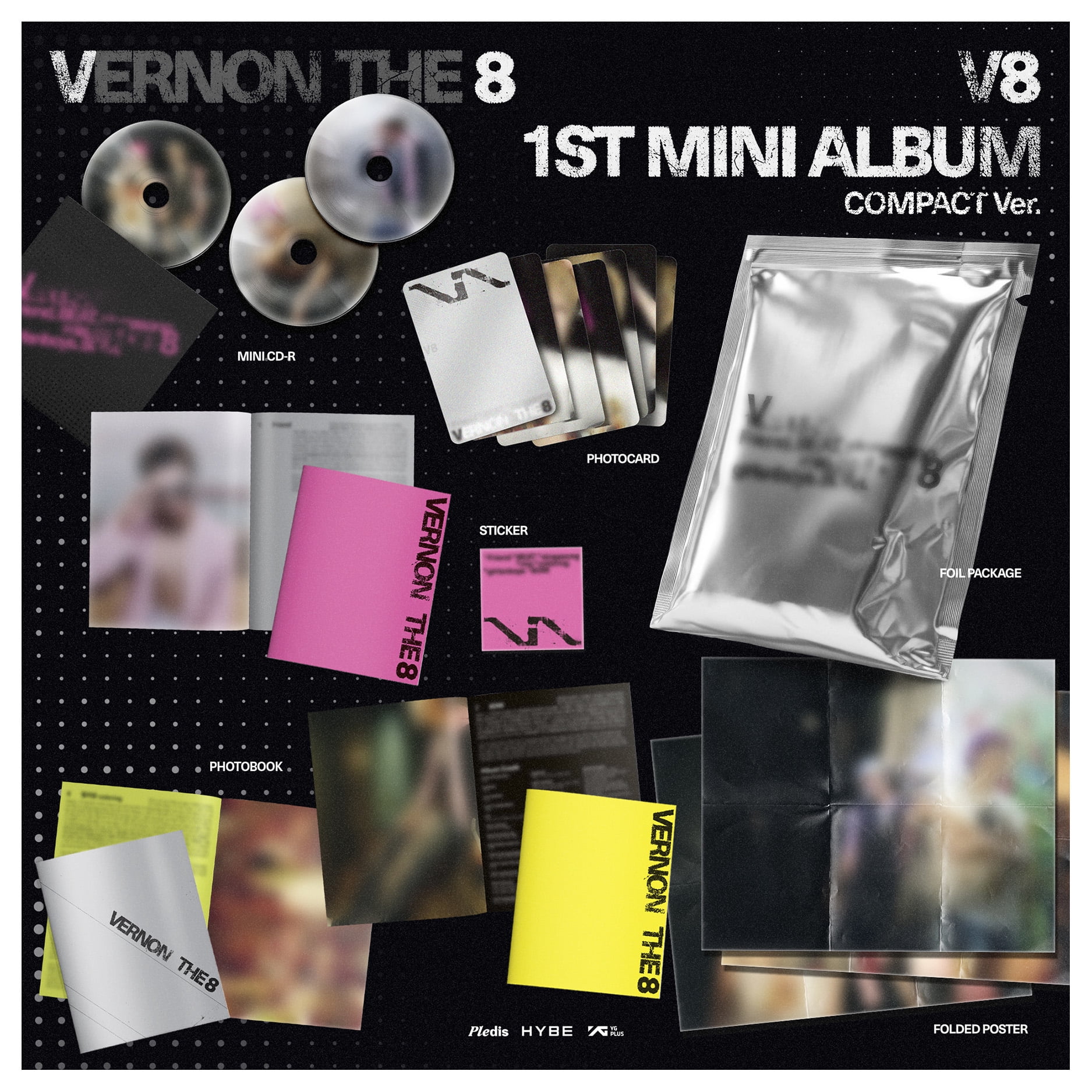 THE 8, VERNON - V8 1st Mini Album 'V8' (COMPACT Ver.) - CD