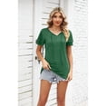 thumbnail image 4 of Anbech Ruffled Sleeve Womens V Neck Shirt 2024 Tunic Casual Blouse Tops, 4 of 8
