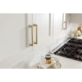 thumbnail image 2 of Amerock Lintel 3-3/4 inch (96mm) Center-to-Center Golden Champagne Cabinet Pull, 2 of 7