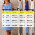 thumbnail image 5 of VBTAPA Cotton Linen Mini Dresses for Women Wear to Work Casual Summer Button Up Crewneck Sleeveless Tunic Dress White XXL, 5 of 5