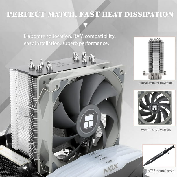 Thermalright Assassin King 120 SE CPU Air Cooler, 5 Heatpipes, TL-C12C PWM  Fa
