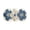 Blue, variant on CozeLy Flower Pattern Entryway Rug Non Slip Rubber Backing Door Mat Indoor Entrance Kitchen Floor Mat for Bedroom Bathroom and Home Decor