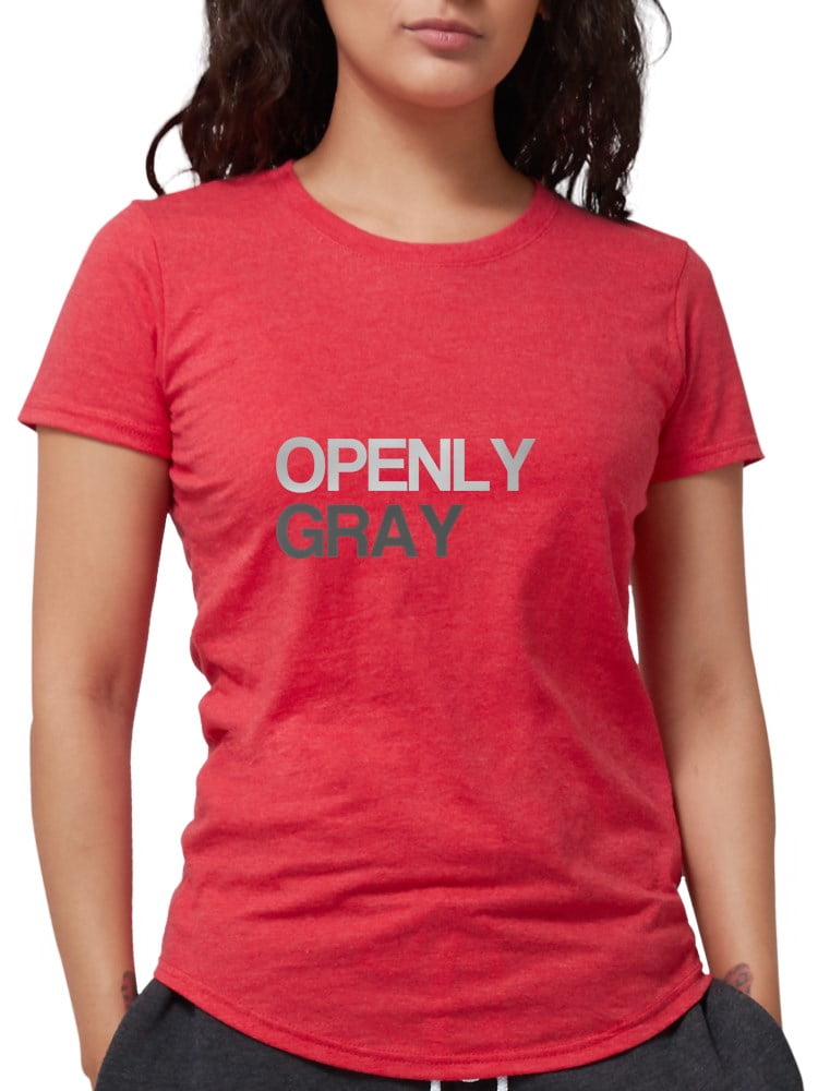 CafePress - CafePress - Openly Gray T Shirt - Womens Tri-blend T-Shirt - Walmart.com - Walmart.com