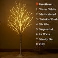 thumbnail image 4 of Árbol de abedul LED Birchlitland de 6 pies y 330 litros con guirnaldas de luces, 4 of 7