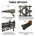 thumbnail image 5 of TPHORK 9 Piece Outdoor Patio Dining Set,Cast Aluminum Patio Furniture Set for Backyard Garden Deck Poolside,86.6" Rectangular Table and Cushioned Swivel Chairs for 8 Persons, 5 of 9
