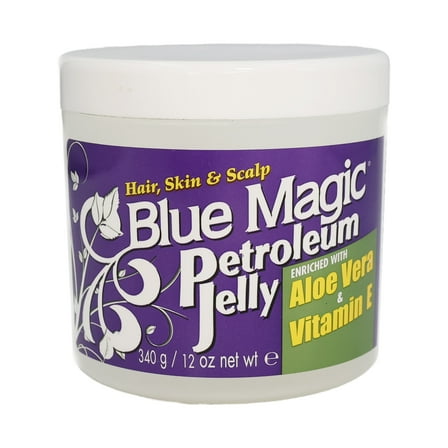 Blue Magic Petroleum Jelly Enriched with Aloe Vera Vitamin E, 12 Oz., Pack of 1