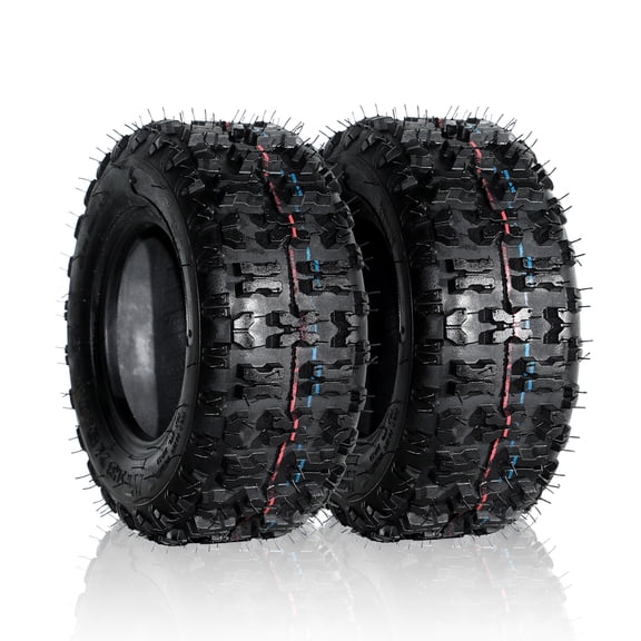 Ktaxon 13x5.00-6 Go Kart & ATV Tires Set of 2, Tubeless All-Terrain Tires for Quad and Small ATV