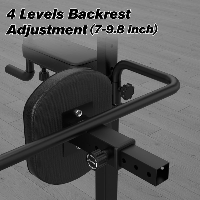 Relife Sports Multifunction Power Tower Pull up Bar Dip Station for Home Gym Strength Training Workout Equipment Max Weight 450lbs