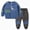 R222-Blue, variant on NOLDARES Toddler Boy Clothes 2 Piece Long Sleeve Graphic Sweatshirt and Joggers Pants Set Fall Winter Casual Outfits Clothing(Beige,2-3 Y)