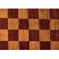 thumbnail image 1 of Ahgly Company Indoor Rectangle Checkered Orange Modern Area Rugs, 8' x 10', 1 of 4
