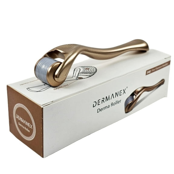 Dermanex Derma Roller Hair & Beard Growth - 0.5mm Microneedling Roller Beard Dermaroller