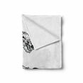 thumbnail image 2 of Japanese Dragon Soft Flannel Fleece Throw Blanket, Far Esoteric Monster Symbolic Thai Style, Cozy Plush for Indoor and Outdoor Use, 50" x 70", Black White, by Ambesonne, 2 of 6